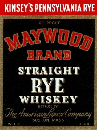 Picture of MAYWOOD BRAND STRAIGHT RYE WHISKEY