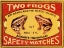 Picture of TWO FROGS SAFETY MATCHES