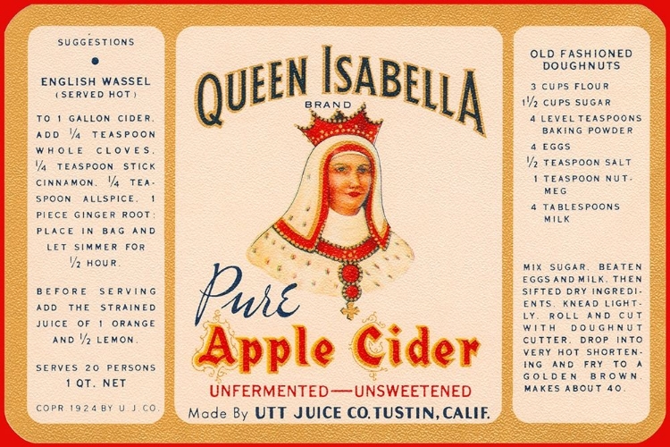 Picture of QUEEN ISABELLA PURE APPLE CIDER