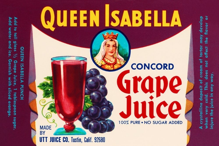 Picture of QUEEN ISABELLA CONCORD GRAPE JUICE