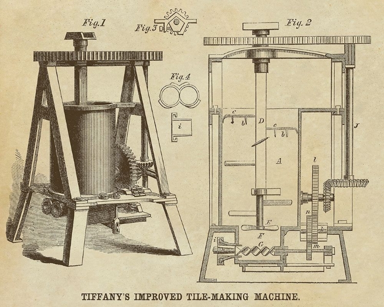 Picture of TIFFANYS IMPROVED TILE MAKING MACHINE