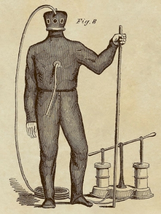 Picture of DIVING GEAR WITH SUIT AND AIR PUMP