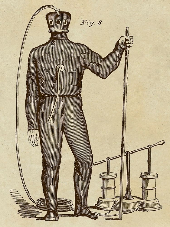 Picture of DIVING GEAR WITH SUIT AND AIR PUMP