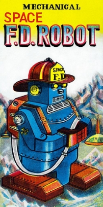 Picture of MECHANICAL SPACE FIRE DEPARTMENT ROBOT