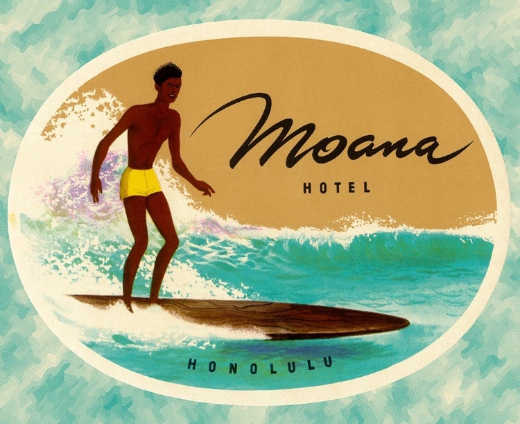 Picture of MOANA HOTEL LUGGAGE LABEL