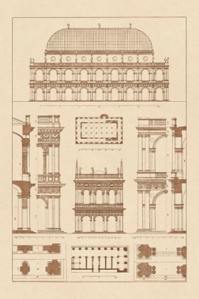 Picture of BASILICA AT VICENZA AND LIBRARY OF ST. MARKS AT VENICE