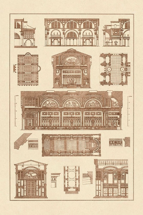 Picture of INTERIORS WITH CROSS VAULTS AND CUPOLA VAULTING