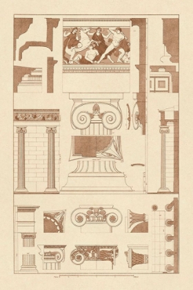 Picture of IONIC ORDERS AND CAPITALS, POLYCHROME