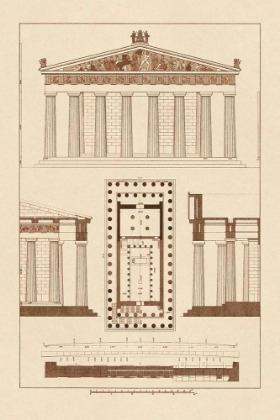 Picture of THE PARTHENON AT ATHENS, POLYCHROME