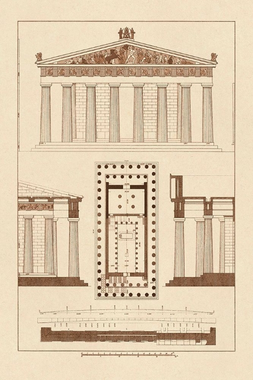 Picture of THE PARTHENON AT ATHENS, POLYCHROME