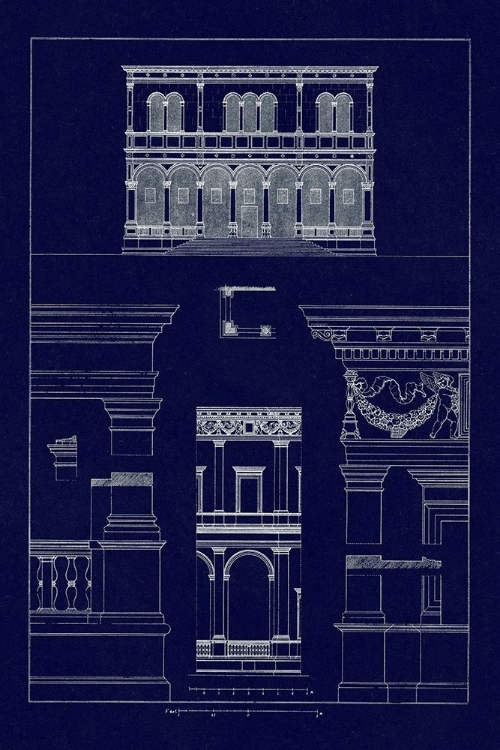 Picture of PALAZZO DEL CONSIGLIO AT PADUA, VILLA FARNESIA (BLUEPRINT)