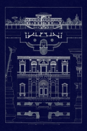 Picture of VILLA SACCHETTI, VILLA PAPA GIULIO AT ROME (BLUEPRINT)