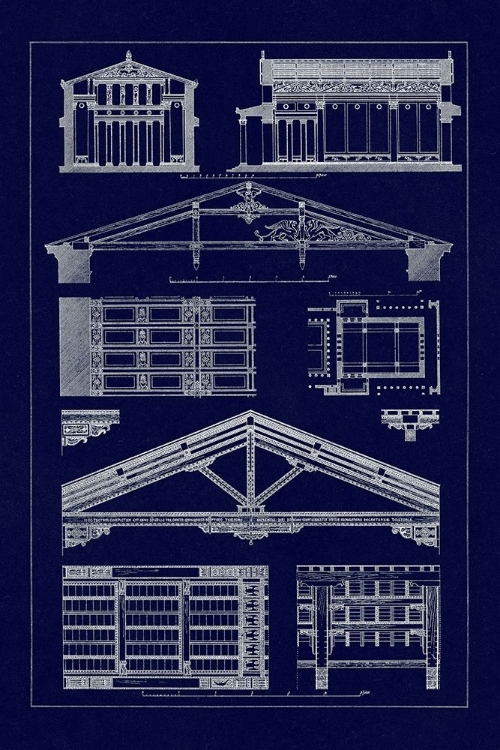 Picture of INTERNAL DECORATION OF ROOF (BLUEPRINT)