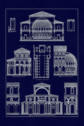 Picture of INTERIOR OF BASILICA (BLUEPRINT)