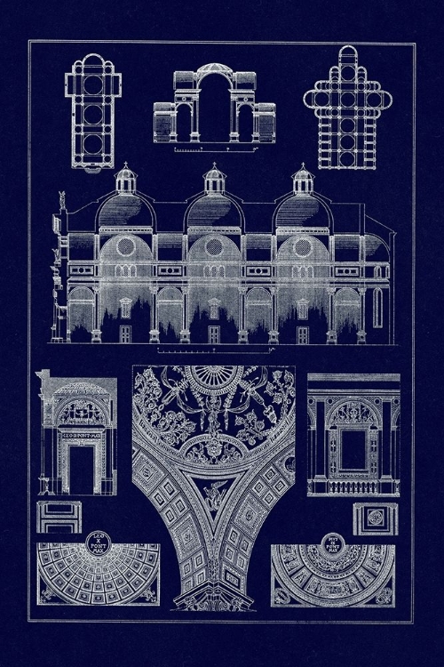 Picture of CUPOLA VAULTING OF THE RENAISSANCE (BLUEPRINT)