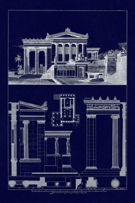 Picture of THE ERECHTHEUM AT ATHENS (BLUEPRINT)