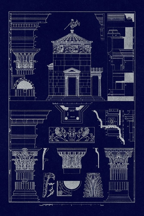Picture of TOWER OF THE WINDS AND STOA OF HADRIAN (BLUEPRINT)