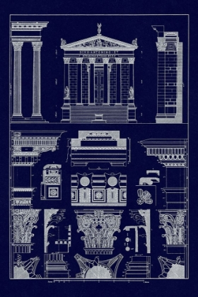 Picture of TEMPLES OF ANTONIUS, CASTOR AND MARS (BLUEPRINT)