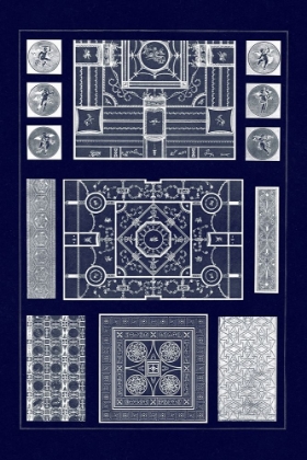 Picture of PAINTED CEILINGS AND PAVEMENTS FROM POMPEII (BLUEPRINT)