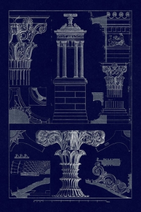Picture of MONUMENT OF LYSICRATES AT ATHENS (BLUEPRINT)