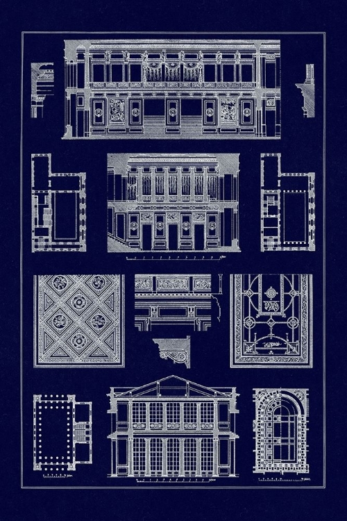 Picture of HALLS WITH GALLERIES (BLUEPRINT)