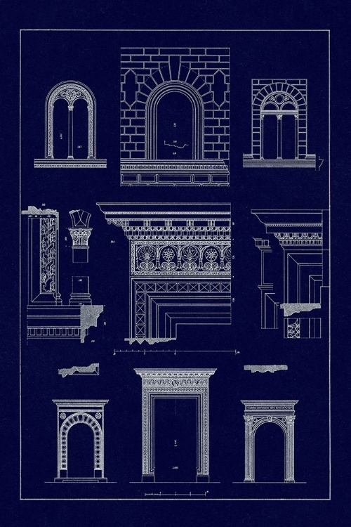 Picture of WINDOWS AND DOORWAYS OF THE RENAISSANCE (BLUEPRINT)