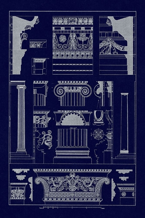 Picture of ENTABLATURES AND CAPITALS (BLUEPRINT)