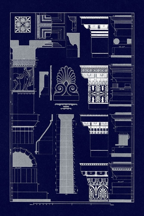 Picture of DETAILS OF THE PARTHENON AT ATHENS (BLUEPRINT)