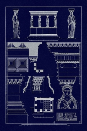 Picture of PORCH OF THE CARYATIDS (BLUEPRINT)