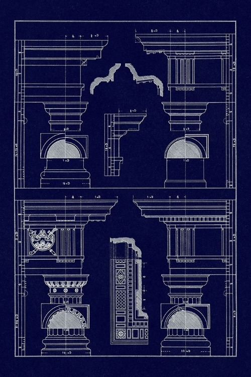 Picture of DORIC AND TUSCAN ORDERS (BLUEPRINT)
