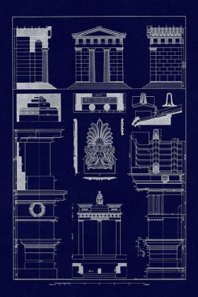 Picture of TEMPLE OF DIANA, MONUMENT OF THRASYLLUS (BLUEPRINT)