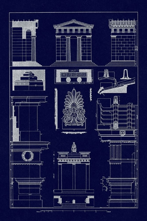 Picture of TEMPLE OF DIANA, MONUMENT OF THRASYLLUS (BLUEPRINT)
