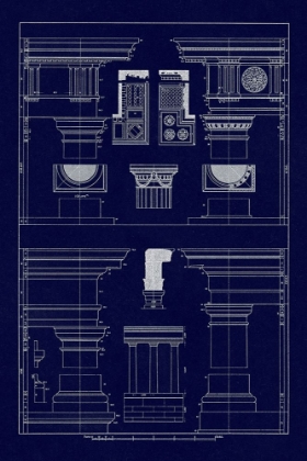 Picture of DORIC, TUSCAN ORDERS AND COLUMNS (BLUEPRINT)