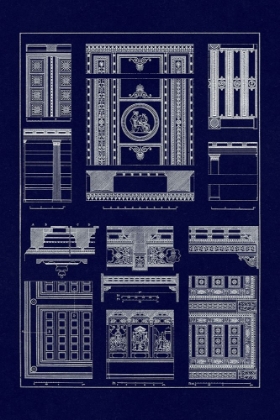 Picture of CEILINGS WITH VISIBLE COURSE OF BEAMS (BLUEPRINT)