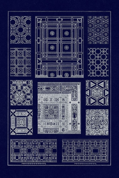 Picture of CEILINGS WITH BAYS AND MOULDINGS (BLUEPRINT)