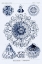 Picture of HAECKEL NATURE ILLUSTRATIONS: POLYCYTARIA RADIOLARIA - DARK BLUE TINT