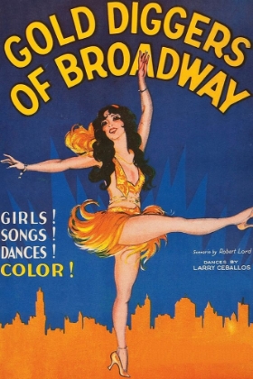 Picture of VINTAGE FILM POSTERS: GOLD DIGGERS OF BROADWAY