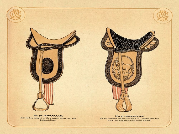 Picture of SADDLES AND TACK: MCCLELLAN SADDLES #2