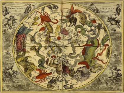 Picture of MAPS OF THE HEAVENS: HAEMISPHAERIUM STELLATUM AUSTRALE ANTIQUUM