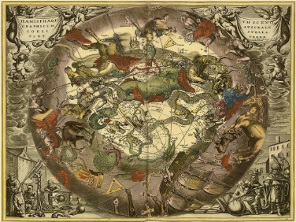 Picture of MAPS OF THE HEAVENS: HAEMISPHAERIUM SCENO GRAPHICUM AUSTRALE