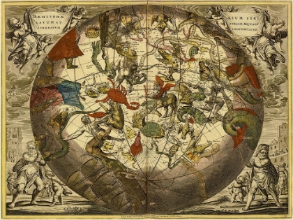 Picture of MAPS OF THE HEAVENS: HAEMISPHAERIUM STELLATUM AUSTRALE AEQUALI
