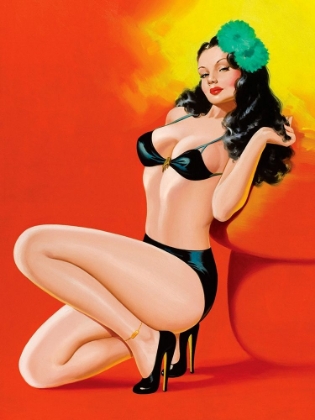 Picture of MID-CENTURY PIN-UPS - BEAUTY MAGAZINE - HOT IN BLACK