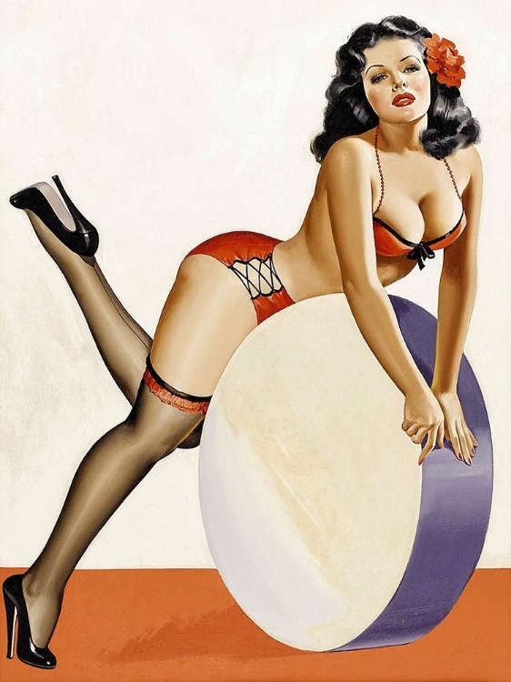 Picture of MID-CENTURY PIN-UPS - OVER A DRUM