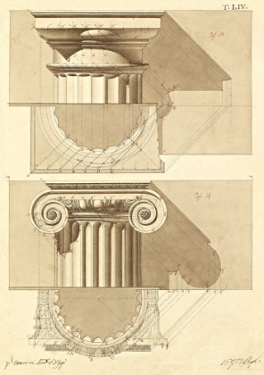 Picture of PLATE 54 FOR ELEMENTS OF CIVIL ARCHITECTURE, CA. 1818-1850