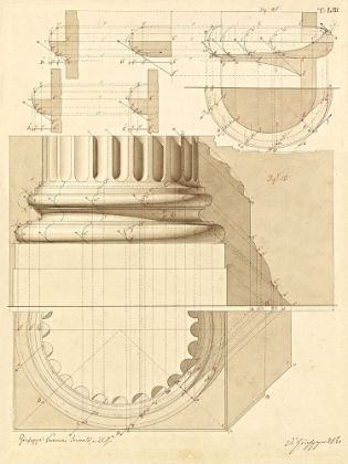 Picture of PLATE 53 FOR ELEMENTS OF CIVIL ARCHITECTURE, CA. 1818-1850