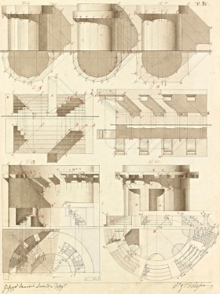 Picture of PLATE 50 FOR ELEMENTS OF CIVIL ARCHITECTURE, CA. 1818-1850