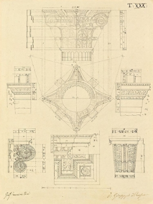 Picture of PLATE 30 FOR ELEMENTS OF CIVIL ARCHITECTURE, CA. 1818-1850