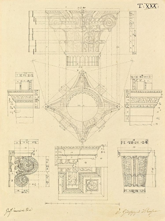 Picture of PLATE 30 FOR ELEMENTS OF CIVIL ARCHITECTURE, CA. 1818-1850