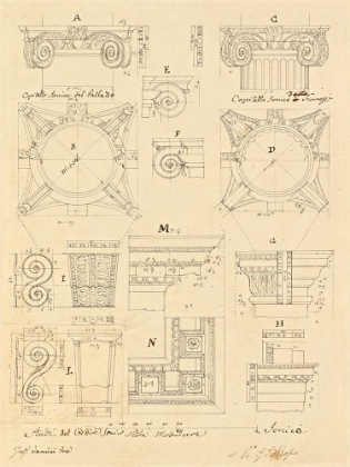 Picture of PLATE 20 FOR ELEMENTS OF CIVIL ARCHITECTURE, CA. 1818-1850