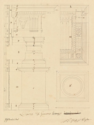 Picture of PLATE 13 FOR ELEMENTS OF CIVIL ARCHITECTURE, CA. 1818-1850